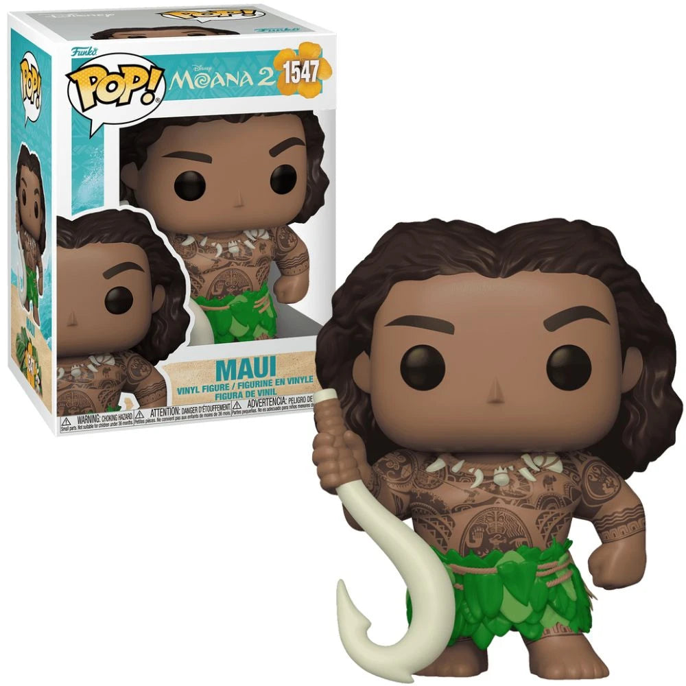 Funko Pop! Vinyl Disney Moana 2 Maui with Fish Hook #1547 Vinyl Figure #1547