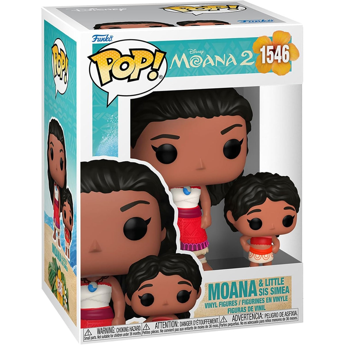 Funko Pop! Vinyl Disney Moana 2 Moana & Little Sis Simea #1546 Vinyl Figure #1546