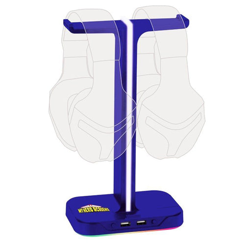 Konix My Hero Academia Dual LED Headset Stand with USB Hub