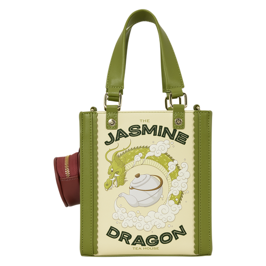 Loungefly Avatar: The Last Airbender Jasmine Dragon Mini Tote Crossbody Bag with Coin Bag