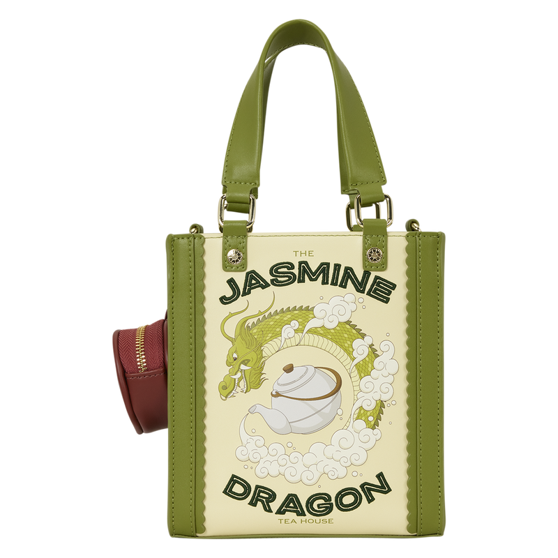 Loungefly Avatar: The Last Airbender Jasmine Dragon Mini Tote Crossbody Bag with Coin Bag