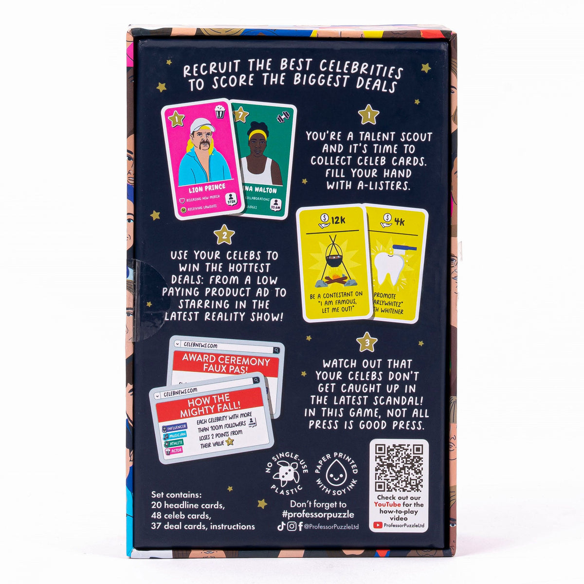 Professor Puzzle Celebs Card Game