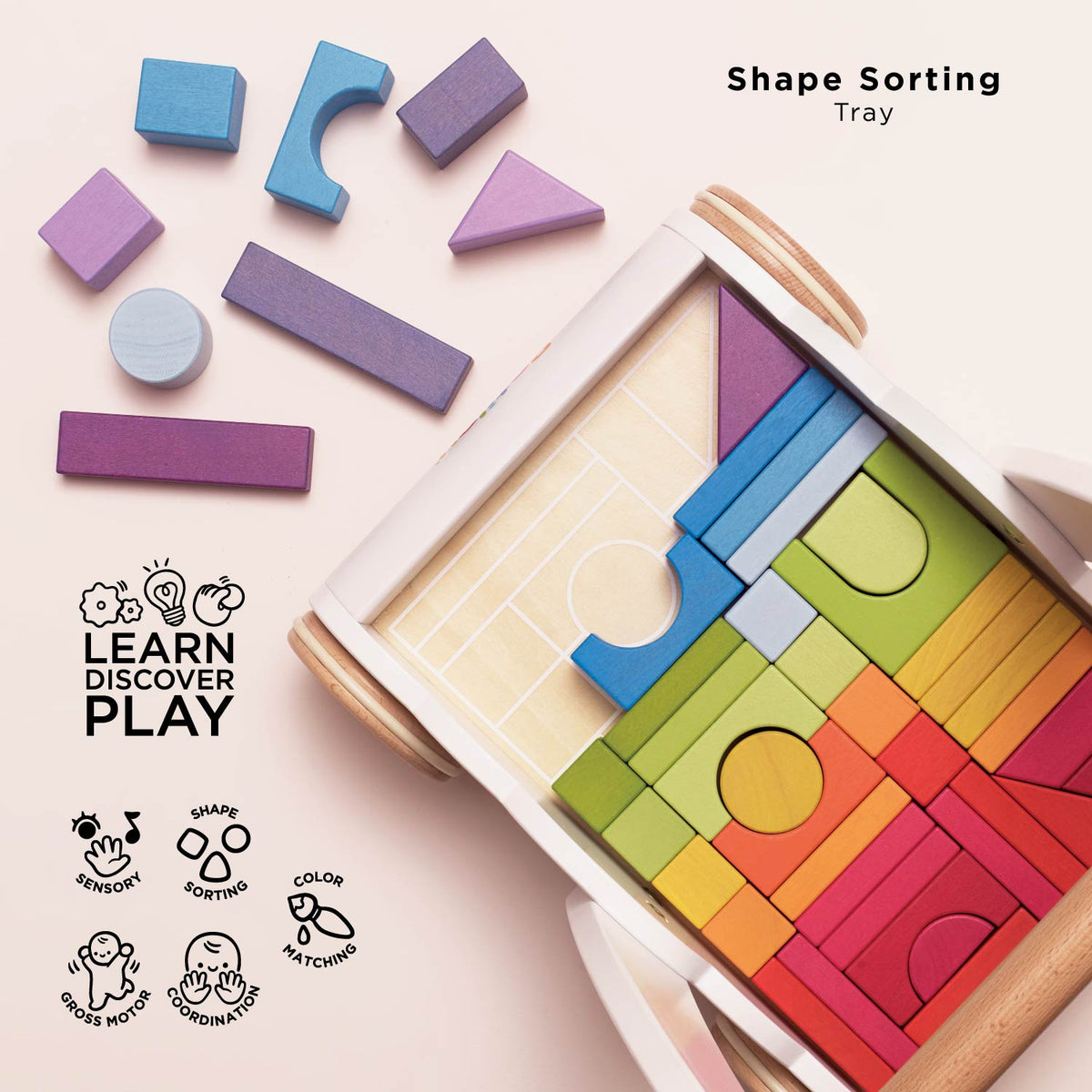 Le Toy Van Rainbow Baby Walker & Puzzle