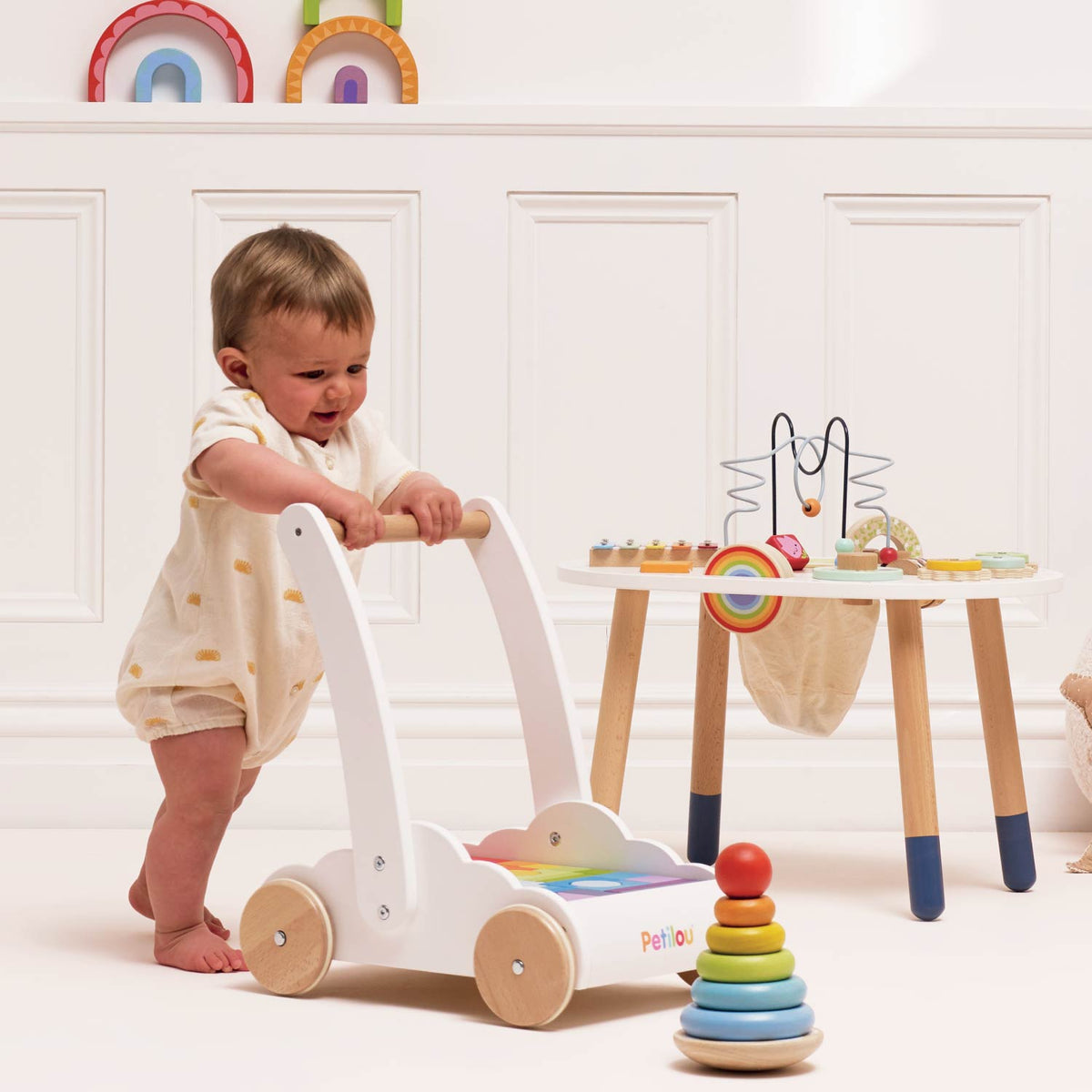 Le Toy Van Rainbow Baby Walker & Puzzle