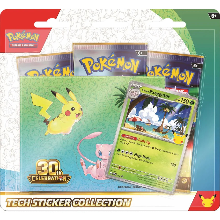 Pokémon TCG: Tech Sticker Collection - 30th Celebration - (1 Selected at Random)