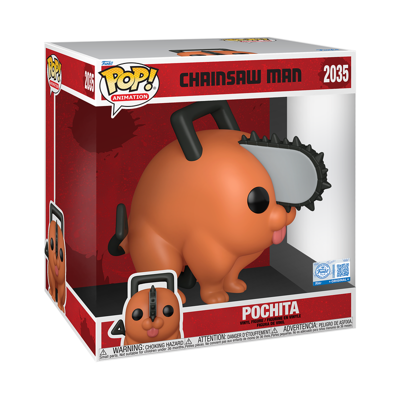 Funko Pop! Vinyl Jumbo Chainsaw Man Pochita #2035 10 Inch Vinyl Figure #2035