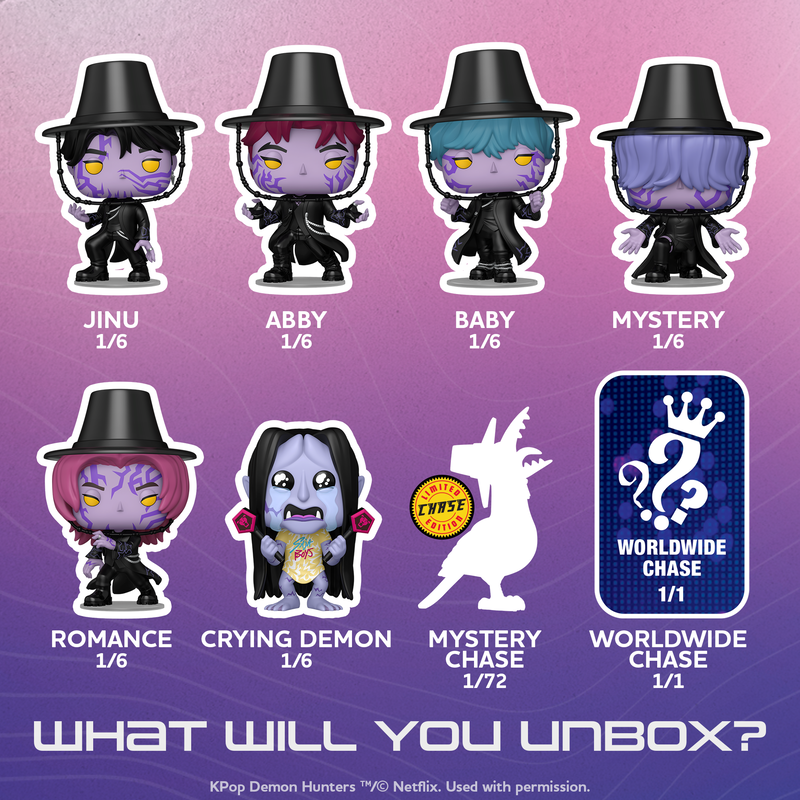 Funko Pop! Mystery KPop Demon Hunters Vinyl Figure - (1 in 72 Chance of Chase + 1-of-1 Worldwide Chase)