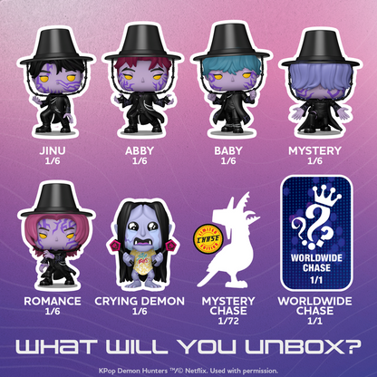 Funko Pop! Mystery KPop Demon Hunters Vinyl Figure - (1 in 72 Chance of Chase + 1-of-1 Worldwide Chase)