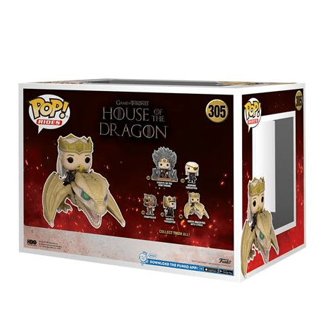Funko Pop! Vinyl Rides Deluxe House of the Dragon Queen Rhaenyra with Syrax #305 Vinyl Figure #305