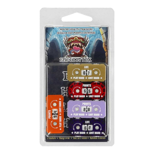 Epic Loot Box Tracker 20 x 41mm, 0–99 Random Colours, 5 Pack