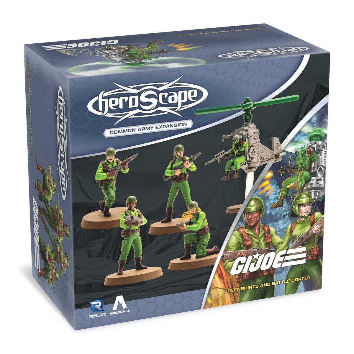 G.I. JOE Heroscape: Greenshirts and Battle Copter Army Expansion