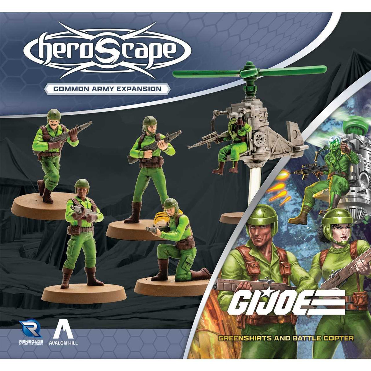 G.I. JOE Heroscape: Greenshirts and Battle Copter Army Expansion