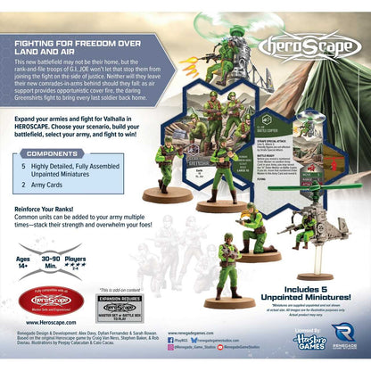 G.I. JOE Heroscape: Greenshirts and Battle Copter Army Expansion