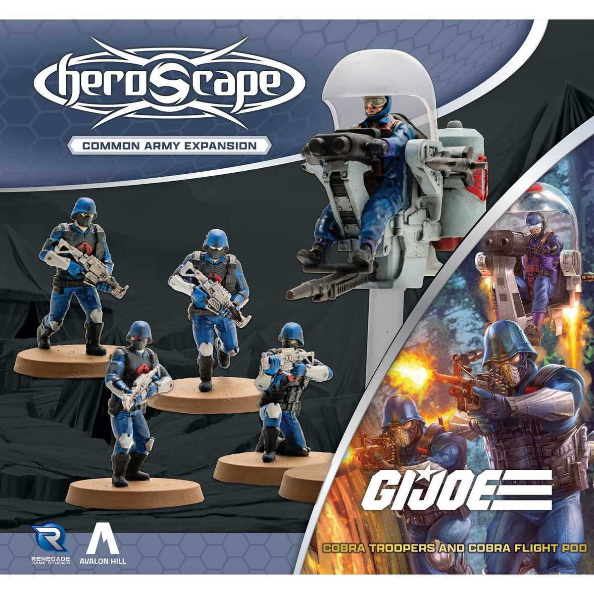 G.I. JOE Heroscape: COBRA Troopers and COBRA Flight Pod Army Expansion