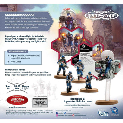 G.I. JOE Heroscape: COBRA Troopers and COBRA Flight Pod Army Expansion