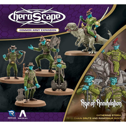 Heroscape: Chain Gruts and Ramosaur Rider Army Expansion