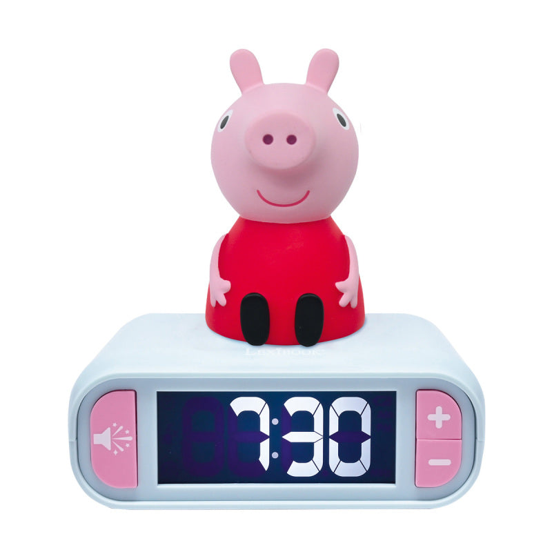 Lexibook Peppa Pig 3D Night Light Alarm Clock with Sounds