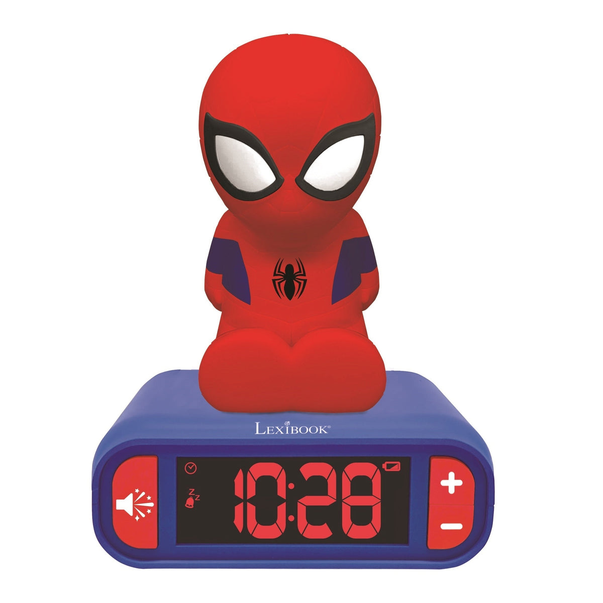 Lexibook Marvel Spider-Man 3D Night Light Alarm Clock with Sound Effects