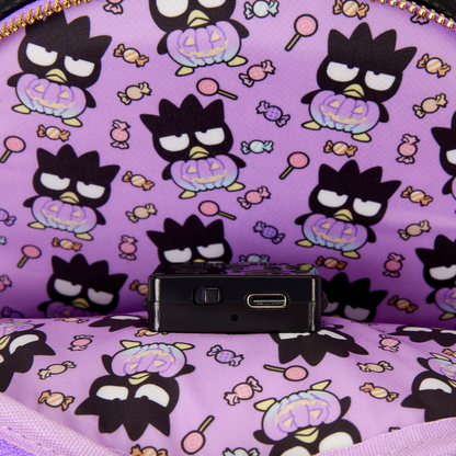 Loungefly Sanrio Badtz-Maru Pumpkin Light-Up Cosplay Mini Backpack