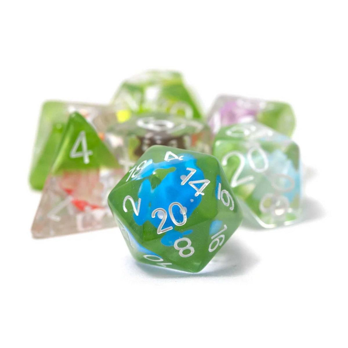 Sirius Dice Mushroom Village 7-Piece Polyhedral Dice Set