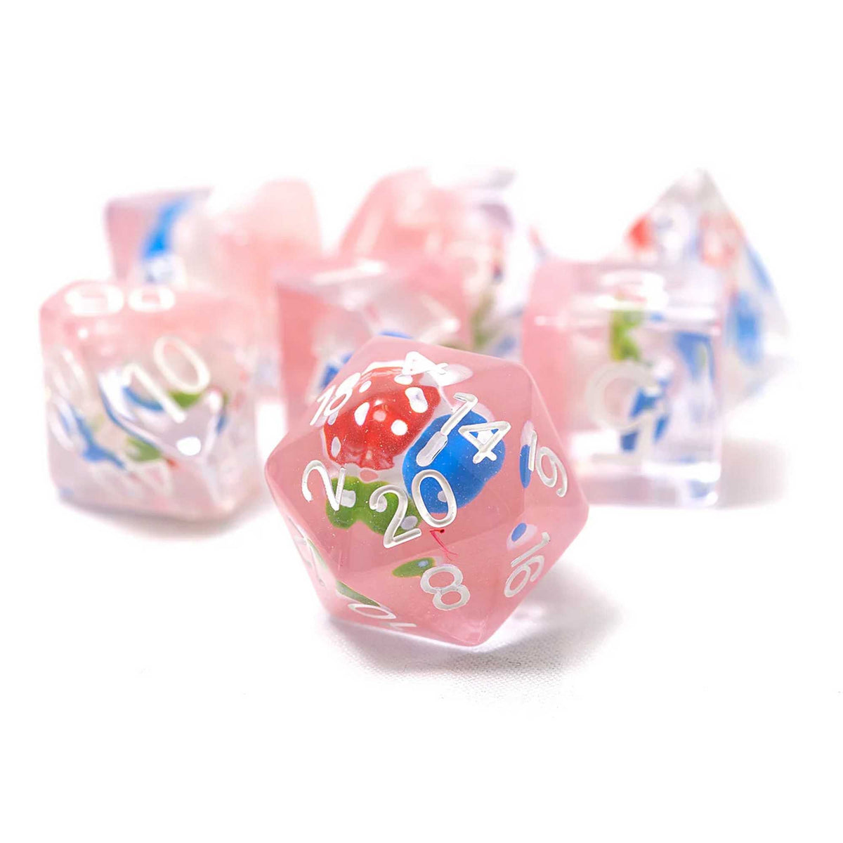 Sirius Dice: Magic Mushroom 7-Piece Polyhedral Dice Set