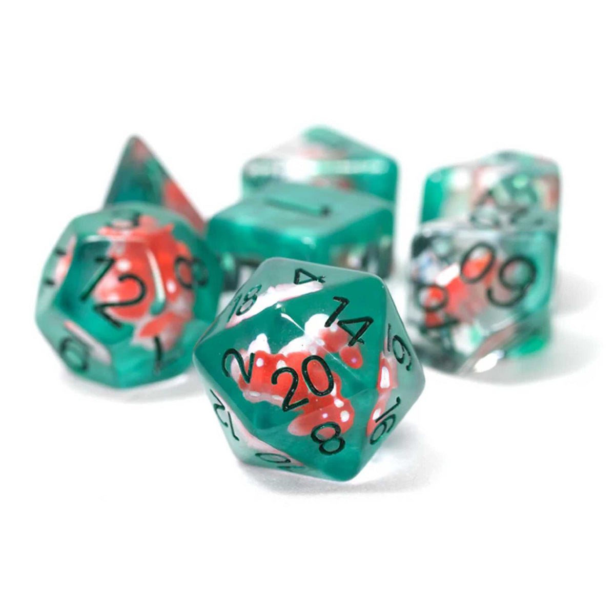 Sirius Dice Power Mushroom 7-Piece Polyhedral Dice Set