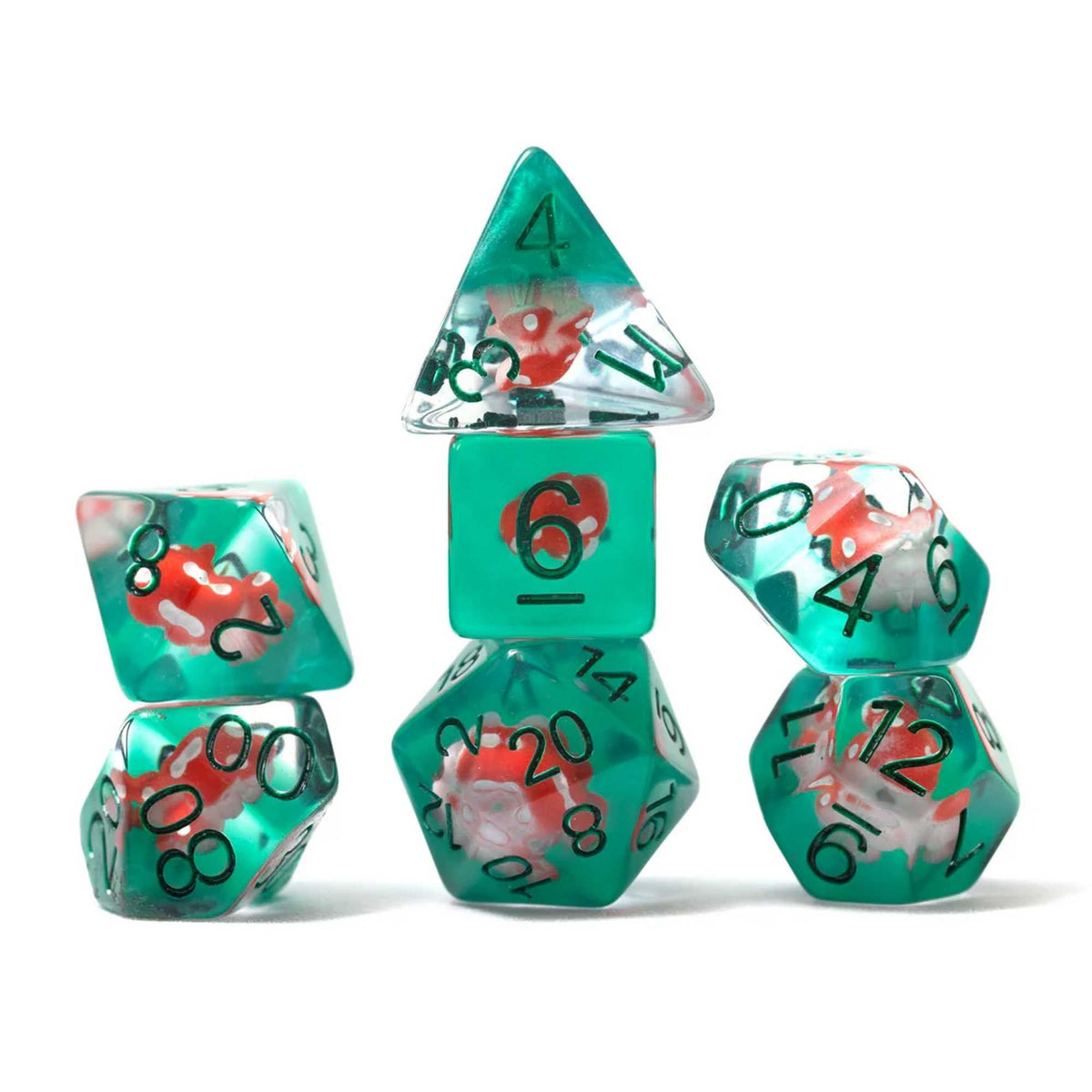 Sirius Dice Power Mushroom 7-Piece Polyhedral Dice Set