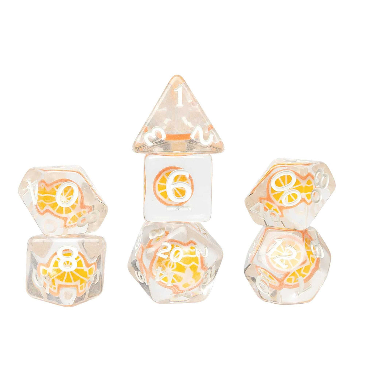 Sirius Dice Fruit Slice Dice Set - Orange