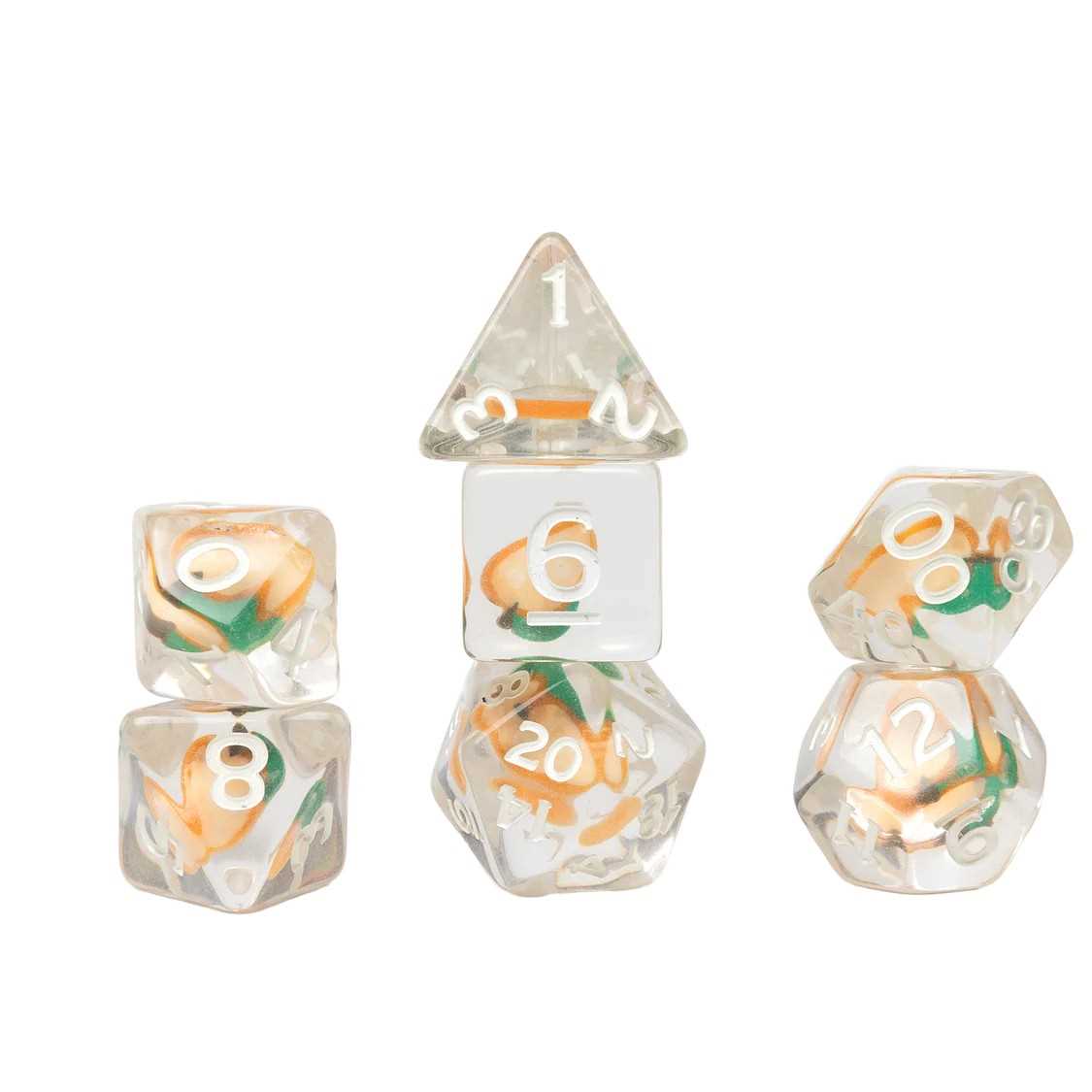 Peach: Fruit Slice Dice Set - Sirius Dice