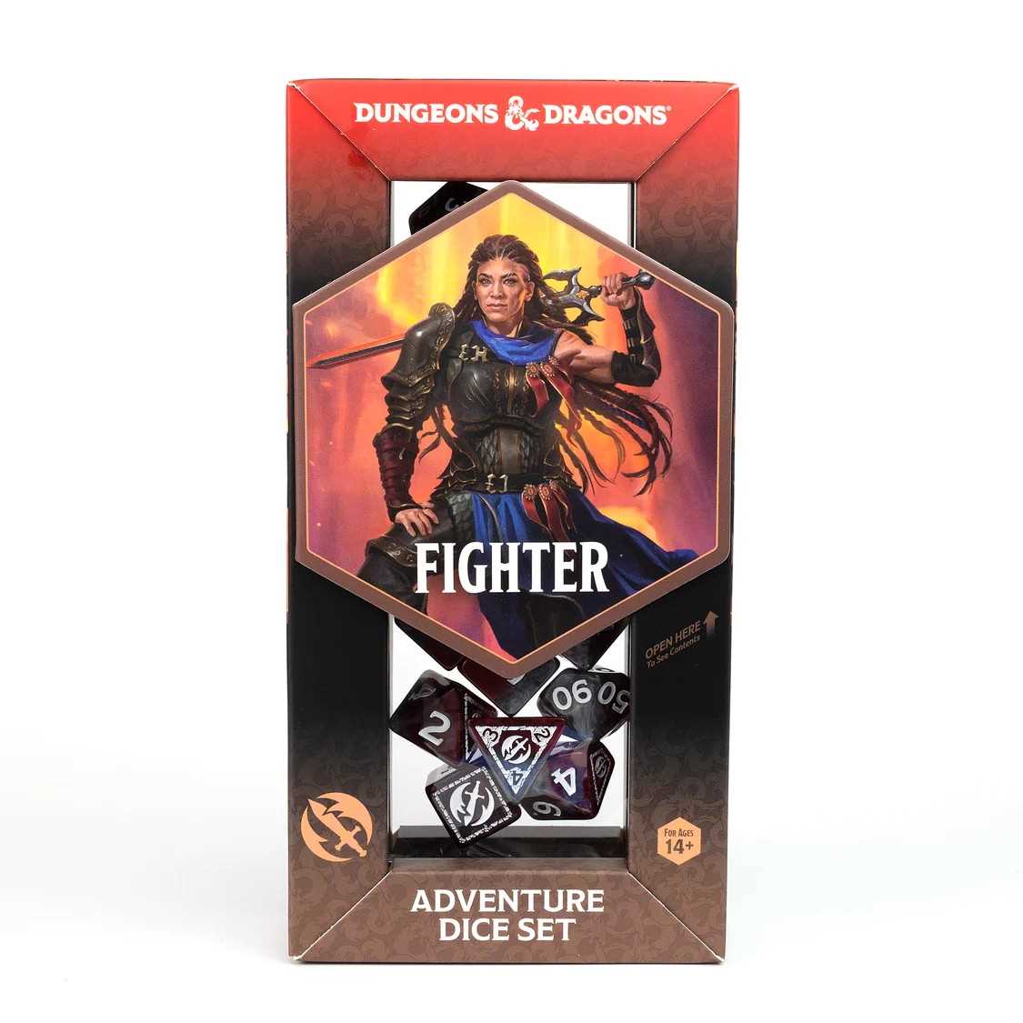 Dungeons & Dragons Adventure Dice Set - Fighter: Red