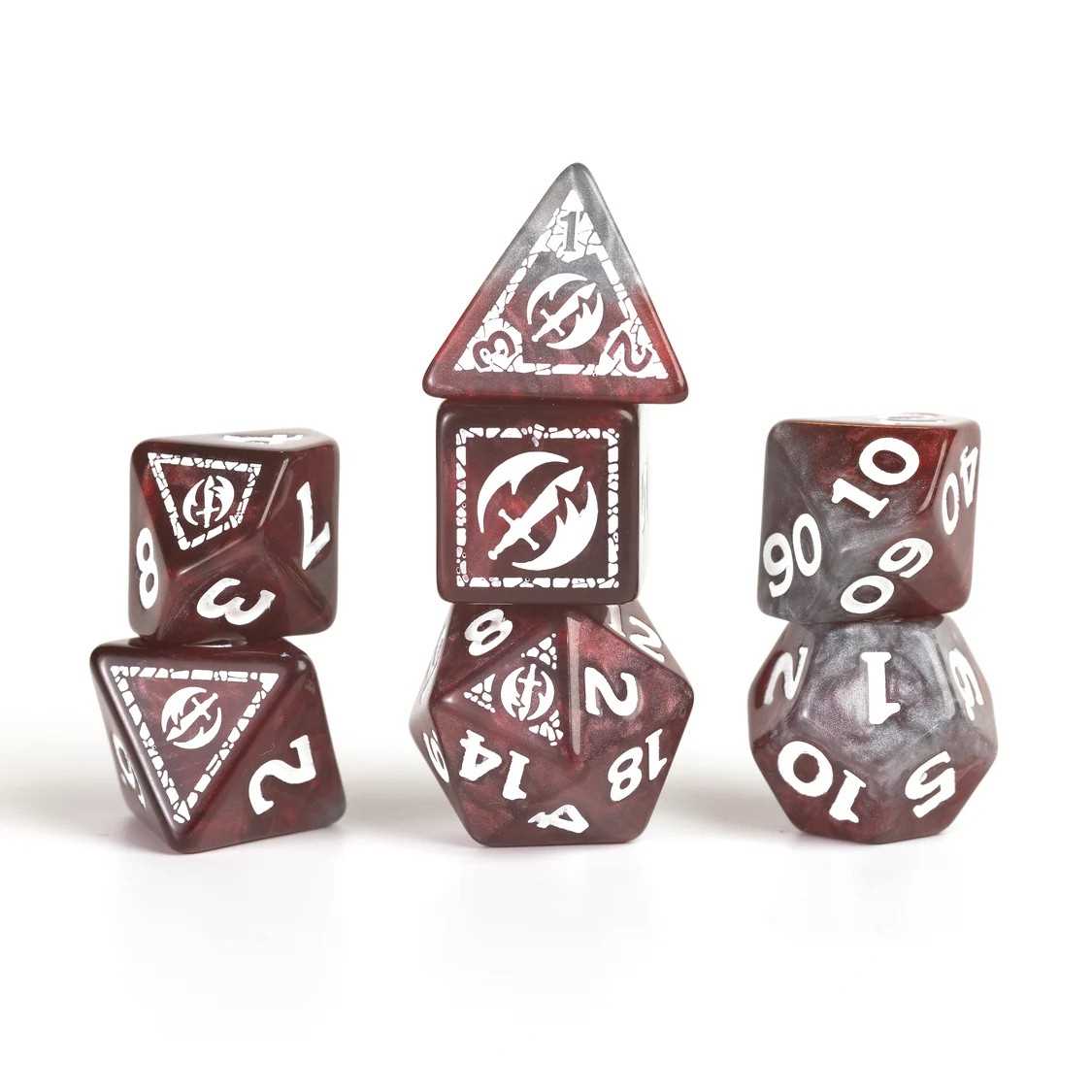 Dungeons & Dragons Adventure Dice Set - Fighter: Red