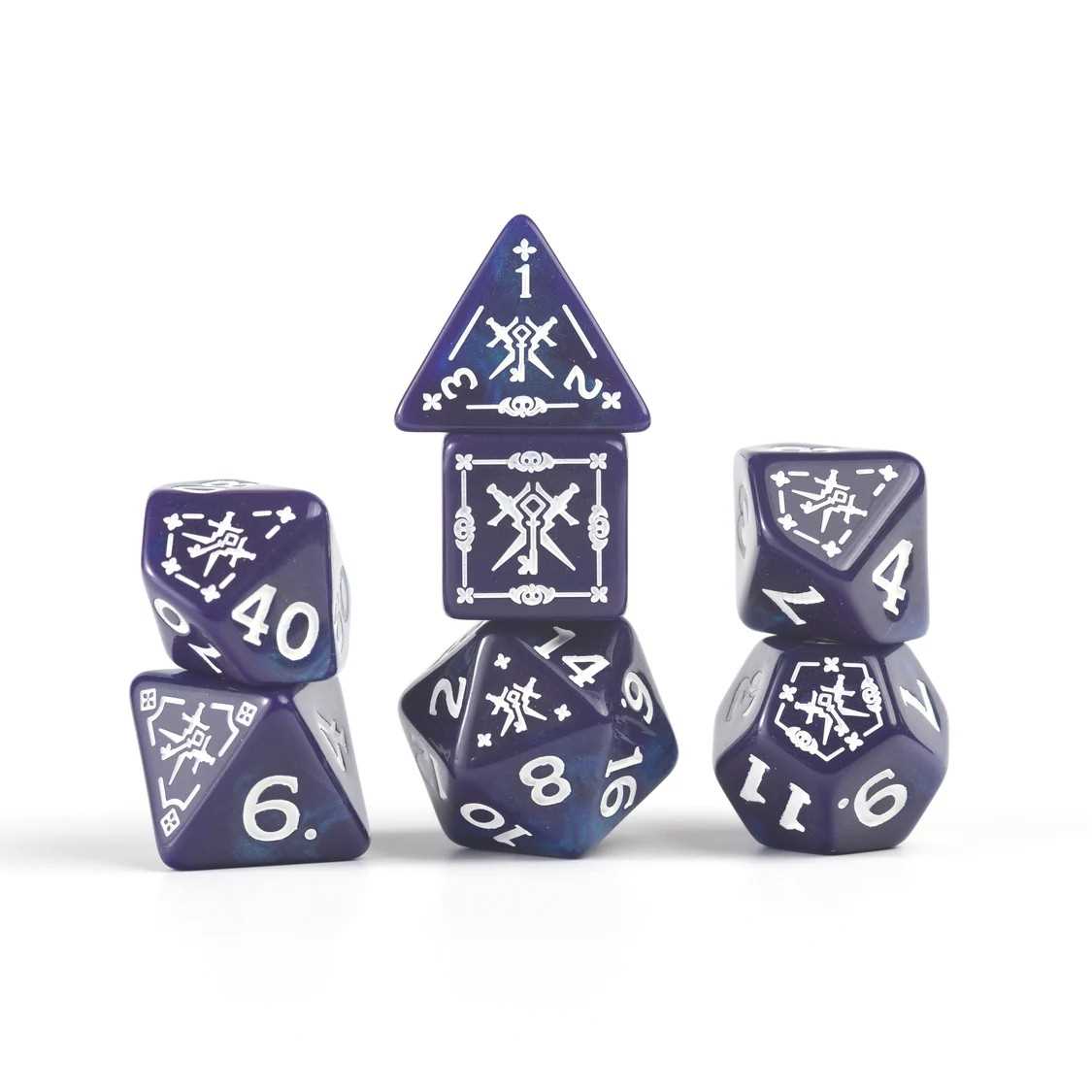 Dungeons & Dragons Adventure Dice Set – Rogue: Purple