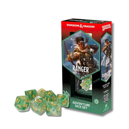 Dungeons & Dragons Adventure Dice Set - Ranger (White & Green)