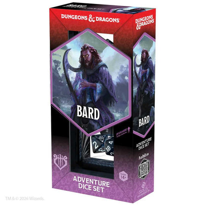 Dungeons & Dragons Adventure Dice Set – Bard (Blue, Black)