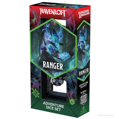 Dungeons & Dragons Adventure Dice Set – Ranger (Black, Blue)