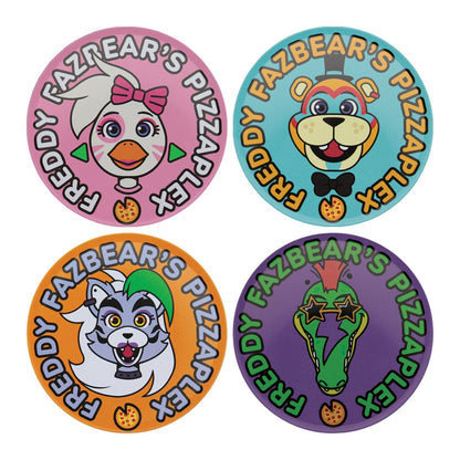 Five Nights at Freddy's Pizzaplex Metal Coaster Set