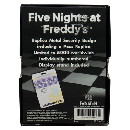 Five Nights at Freddy's Security Badge & Pass Replica Set