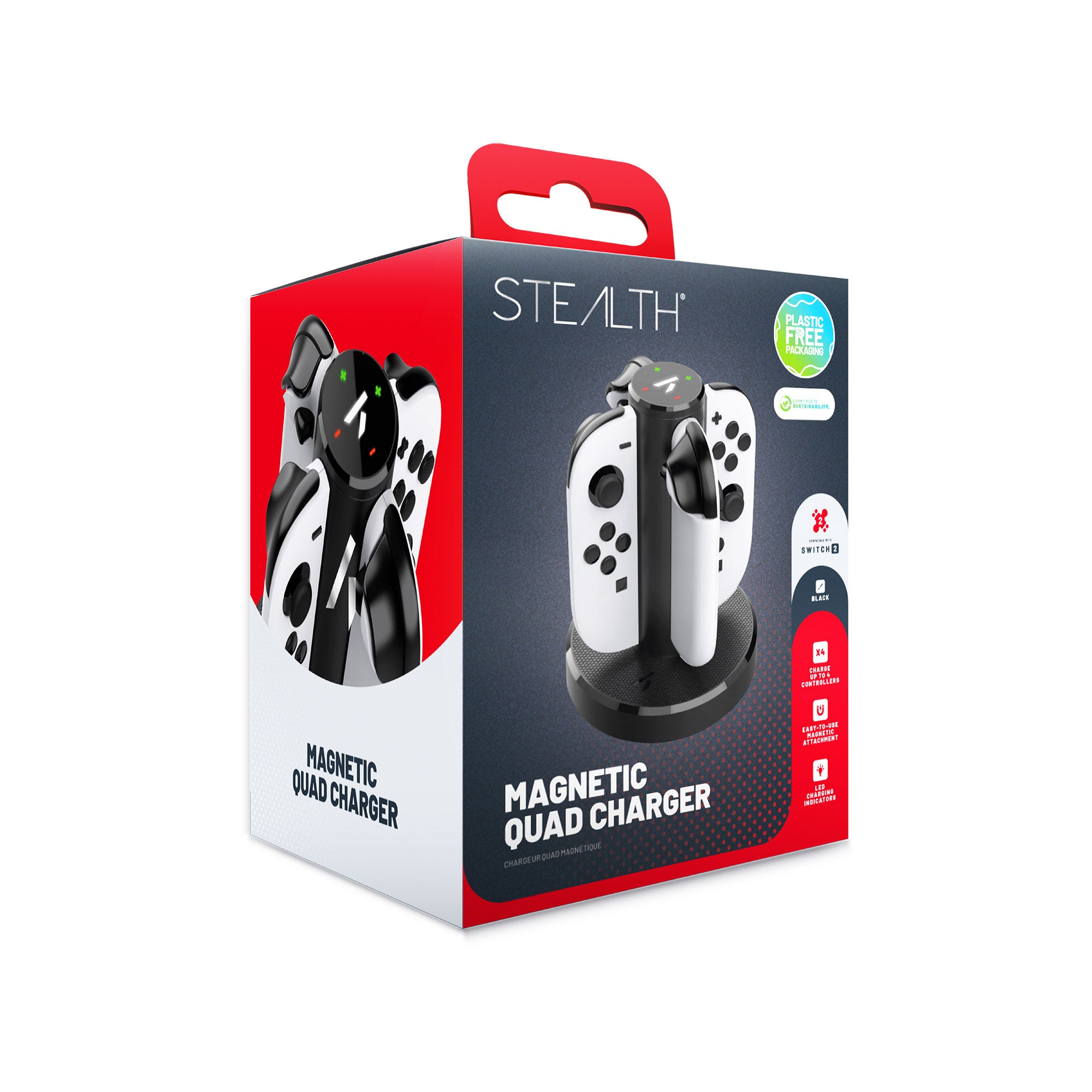 Stealth Quad Charging Dock - Nintendo Switch 2  (Pre-Order 5th June 2025)