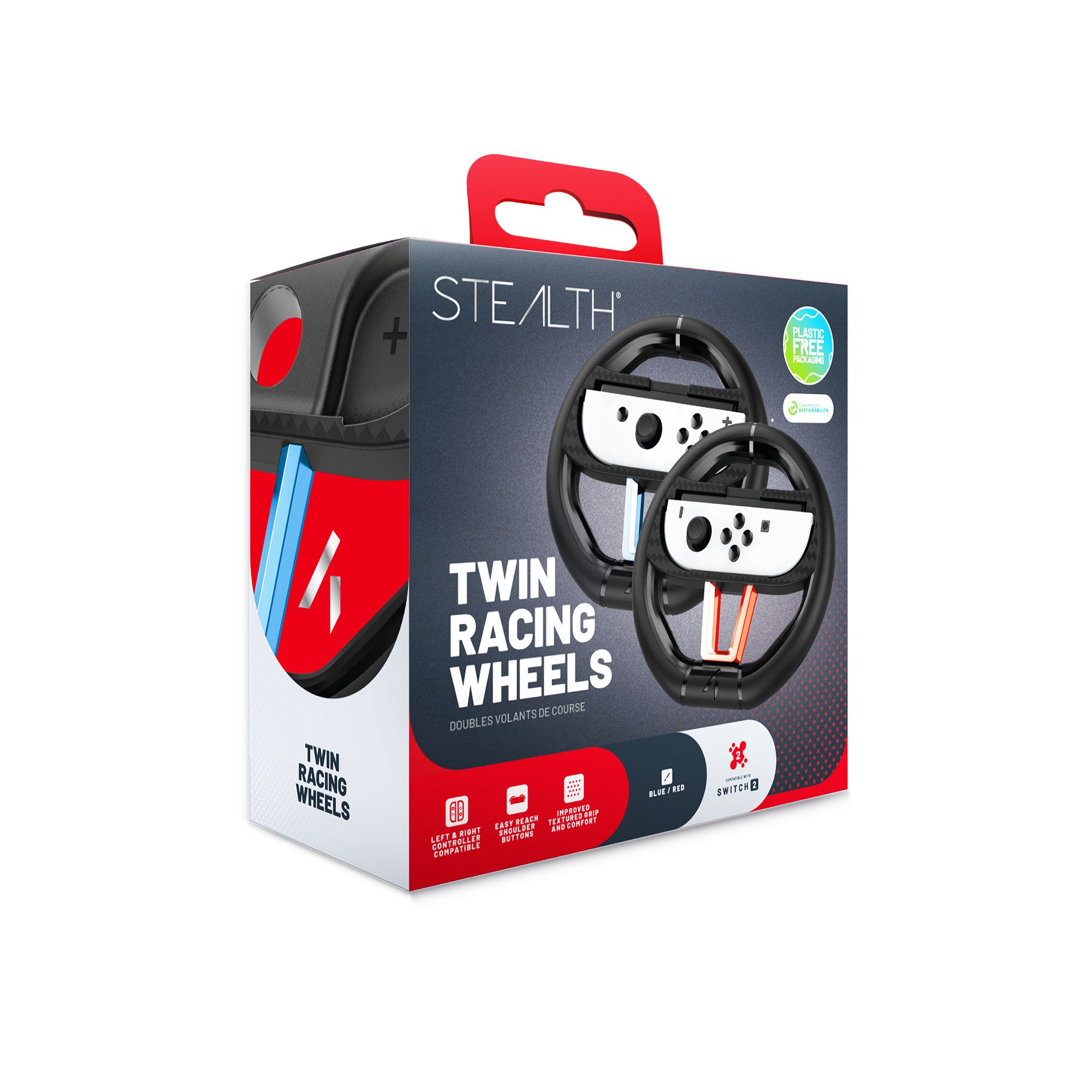 Stealth Racing Wheel - Twin Pack - Nintendo Switch 2  (Pre-Order 5th June 2025)