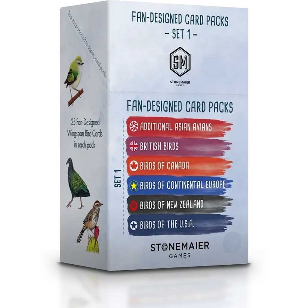 Wingspan Fan-Designed Bird Promo Packs Retailer Display Box