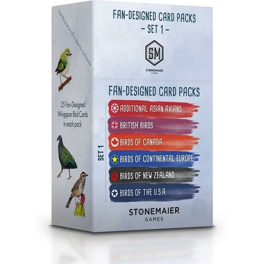 Wingspan Fan-Designed Bird Promo Packs Retailer Display Box