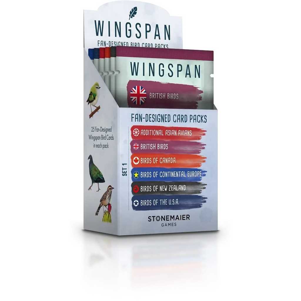 Wingspan Fan-Designed Bird Promo Packs Retailer Display Box