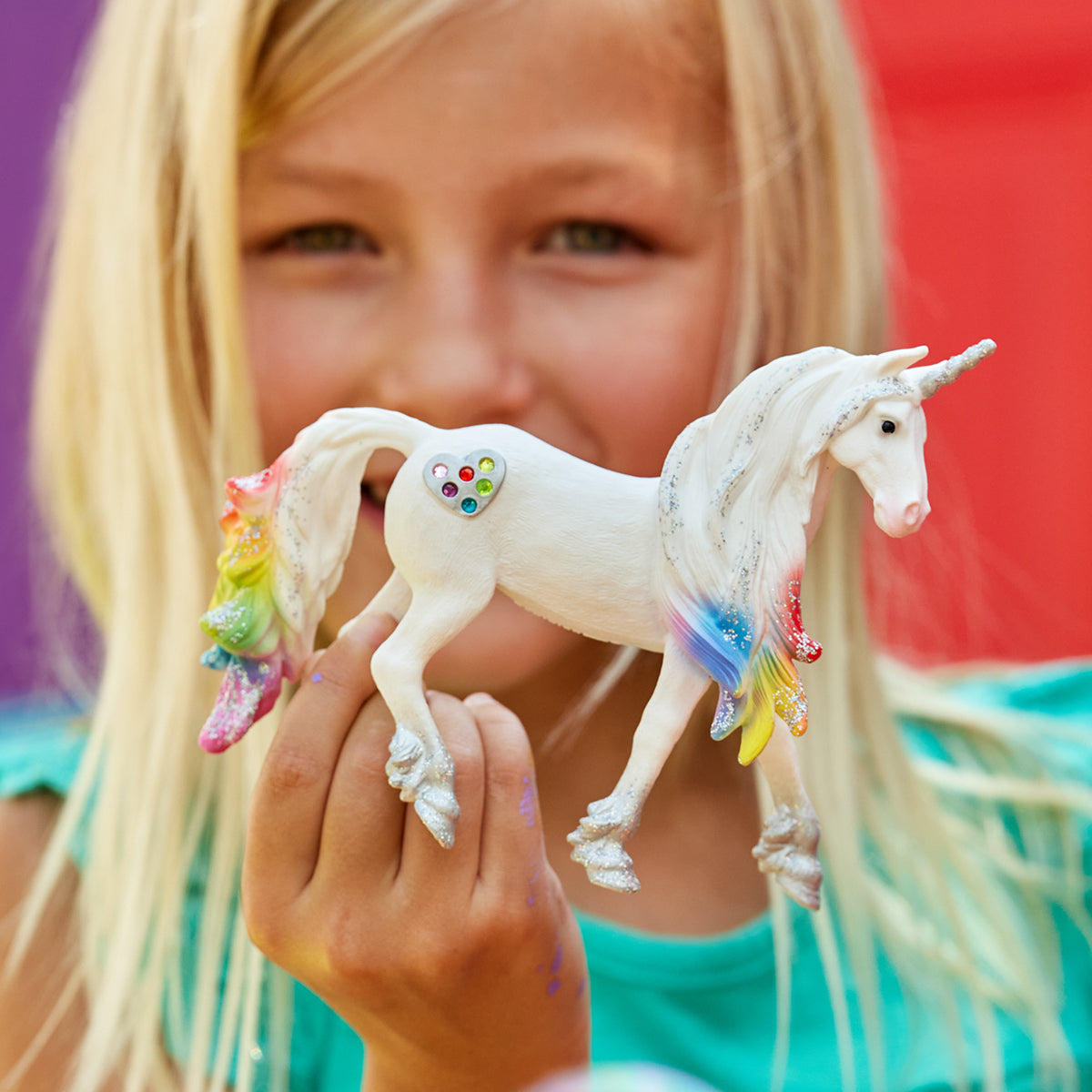 Schleich BAYALA Rainbow Love Unicorn Stallion Figure