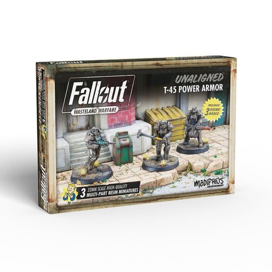 Fallout: Wasteland Warfare – Unaligned T-45 Power Armour Miniatures