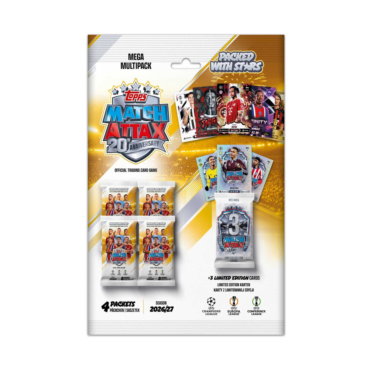 Topps UEFA Club Competition Match Attax 2026/27 Mega Multipack