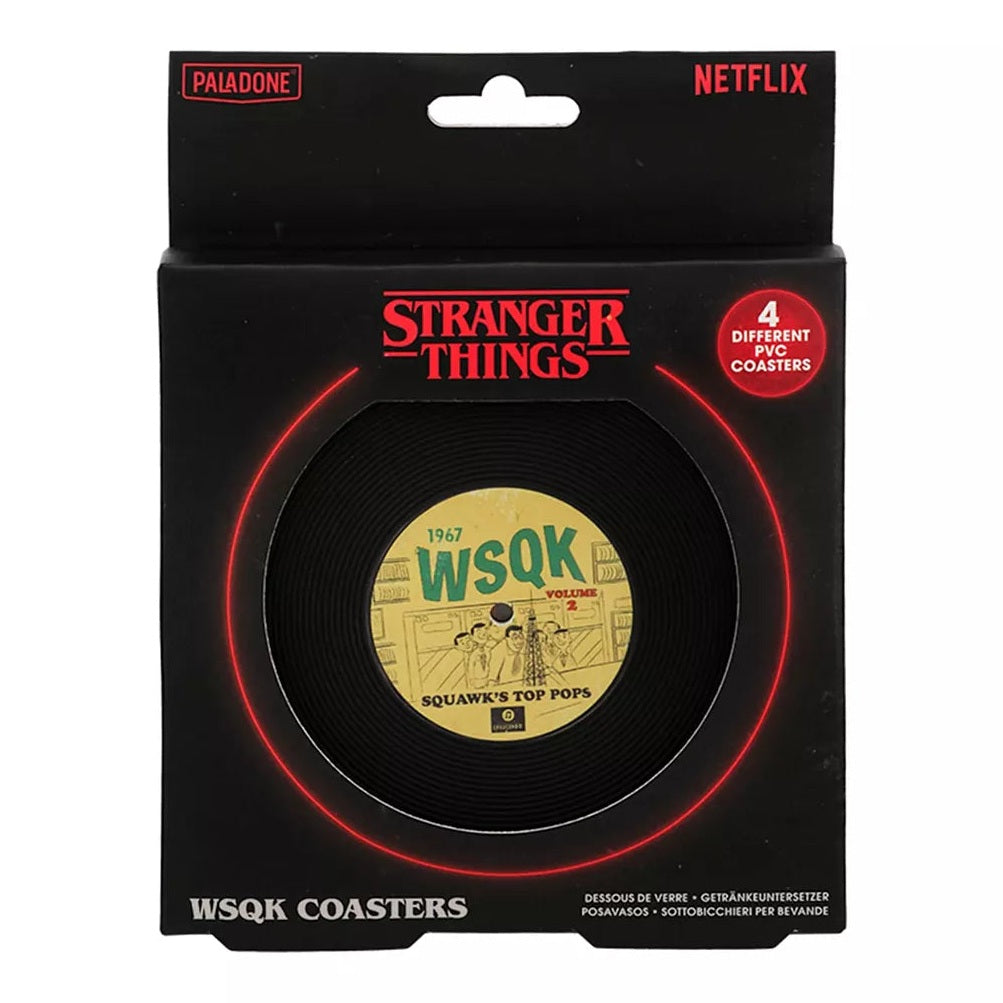 Paladone Stranger Things WSQK PVC Coasters – Set of 4