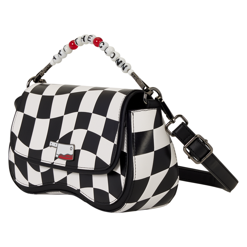 Loungefly Terrifier Art the Clown Checkered Crossbody Bag