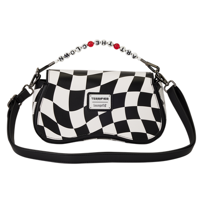 Loungefly Terrifier Art the Clown Checkered Crossbody Bag