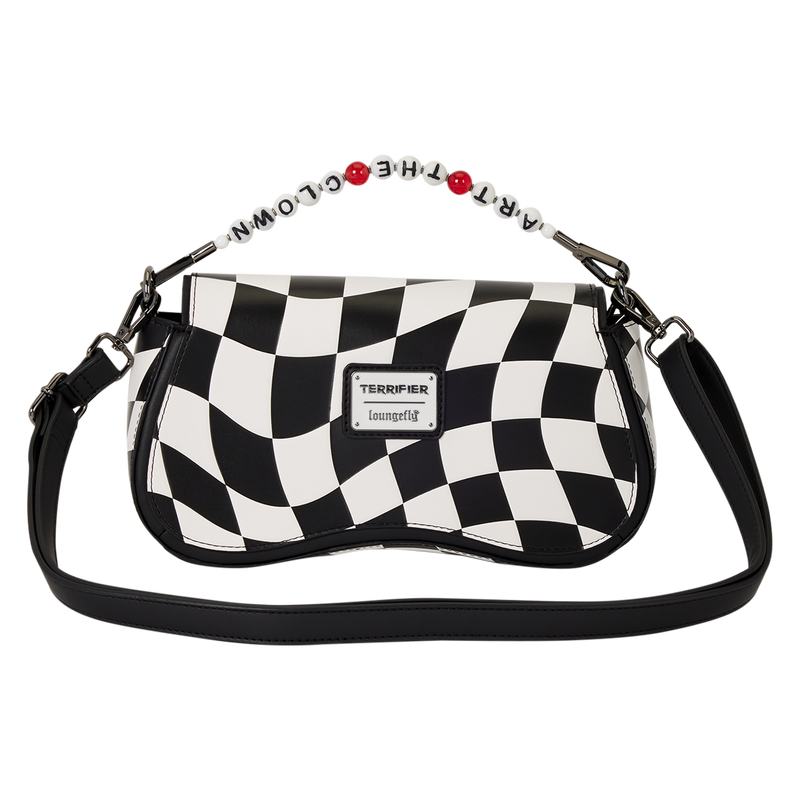 Loungefly Terrifier Art the Clown Checkered Crossbody Bag