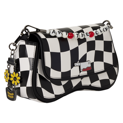 Loungefly Terrifier Art the Clown Checkered Crossbody Bag